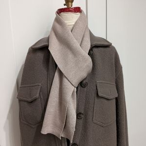 A.P.C. cotton blend knit scarf